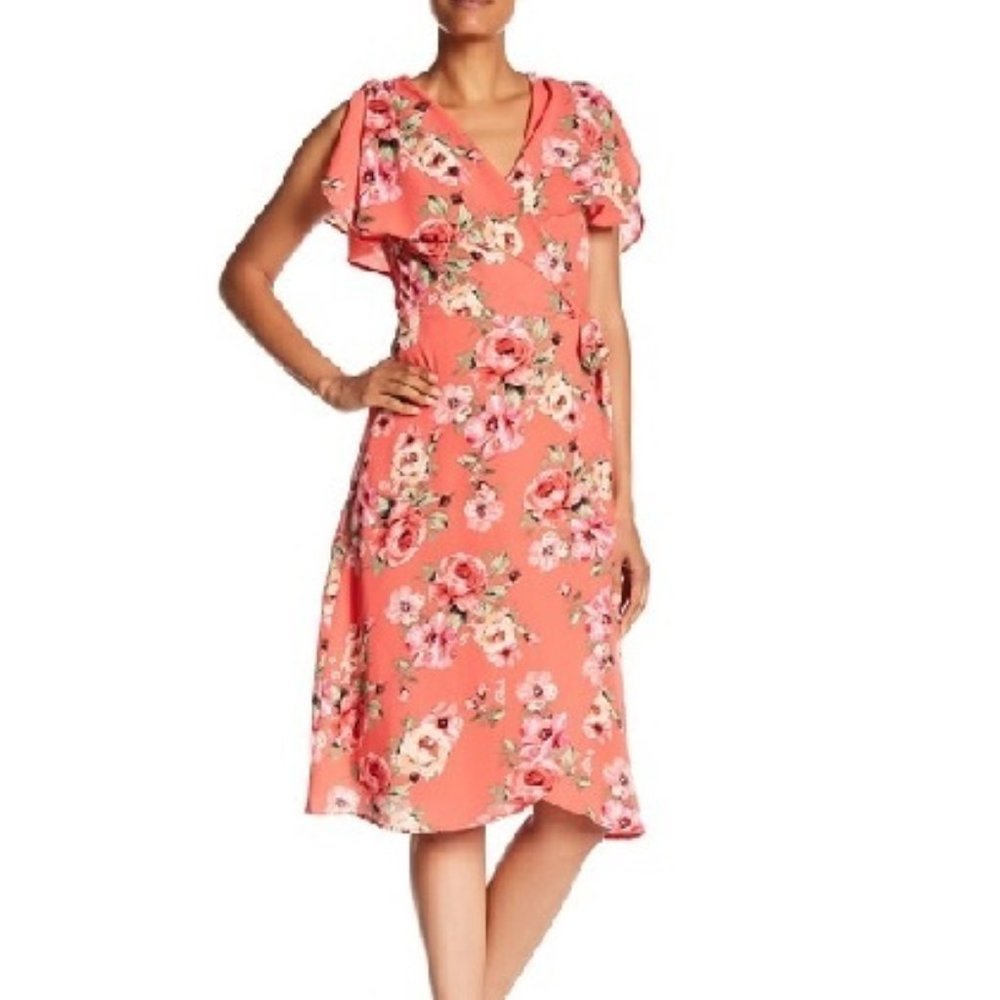 Spirit of Grace Print Wrap Dress